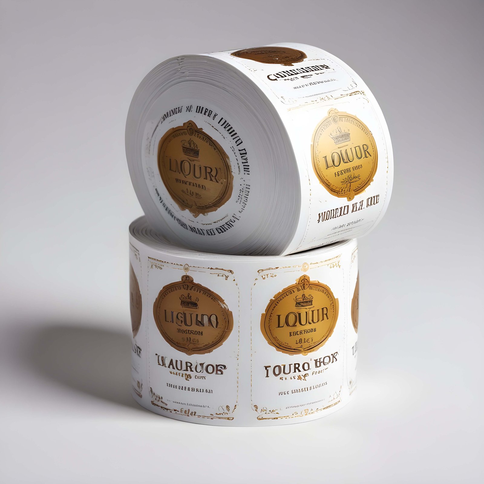 Printed stickers with embosses in a roll format. (1)