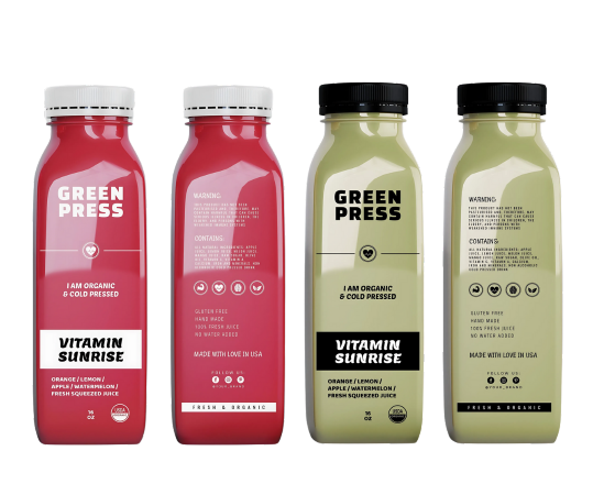 Clear on Clear Label example