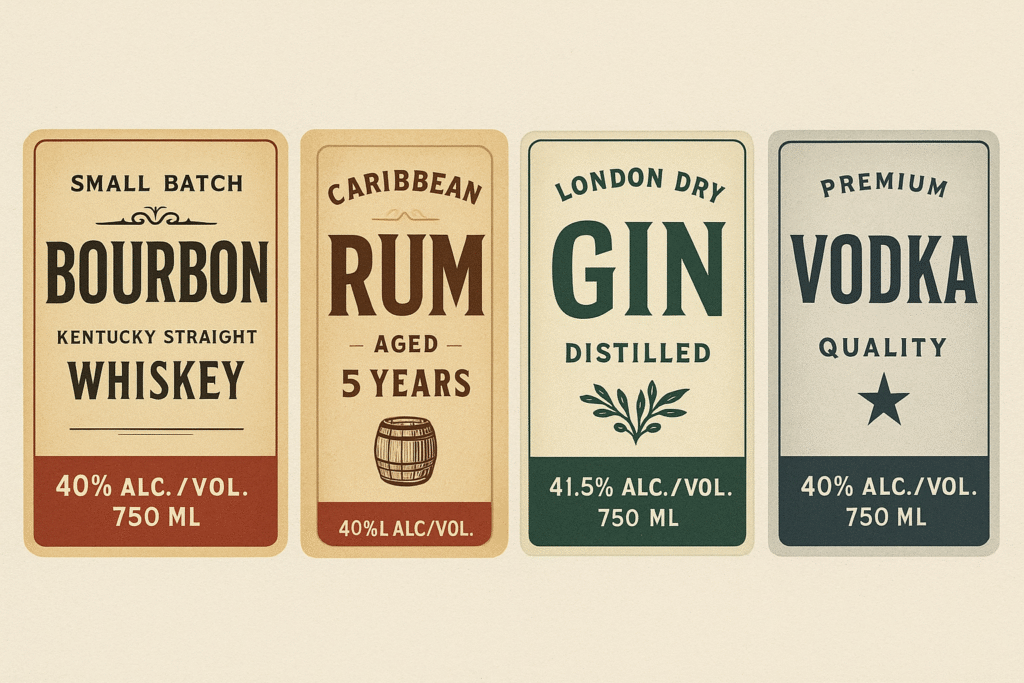 liquor labels